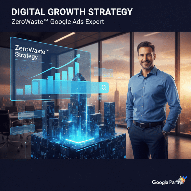 מחפשים חברה לקידום ממומן בגוגל גלו איך אסטרטגיית ZeroWaste™ הופכת כל קמפיין ב-Google Ads למכונה של לידים ותוצאות. ניהול מקצועי עי מומחה פרסום שמוודא שהעסק שלכם מנצח בתוצאות החיפוש